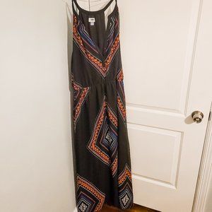 Black chiffon maxi dress